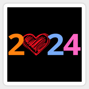 Hello 2024 Happy New Sticker